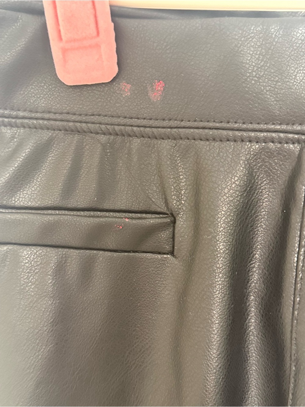 Zara Black Faux Leather Flared Kids Pants - Picture 2 of 3